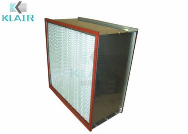 Filtre à air à hautes températures de fibre de verre micro avec le double cadre de Sus d'en-tête